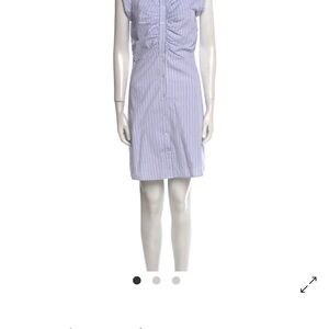 Veronica Beard Striped Mini Dress in Blue and White